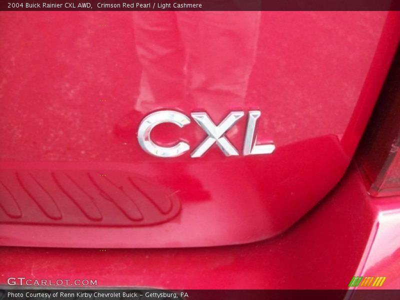 Crimson Red Pearl / Light Cashmere 2004 Buick Rainier CXL AWD