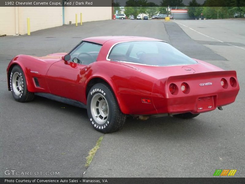 Red / Dark Red 1982 Chevrolet Corvette Coupe