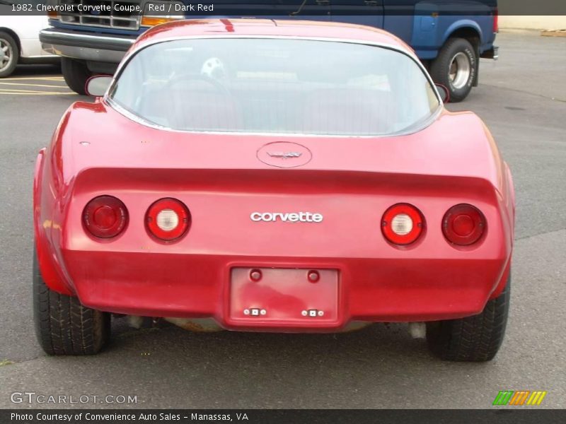 Red / Dark Red 1982 Chevrolet Corvette Coupe