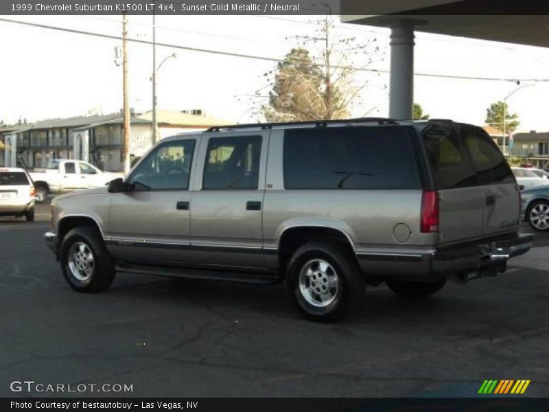 Sunset Gold Metallic / Neutral 1999 Chevrolet Suburban K1500 LT 4x4