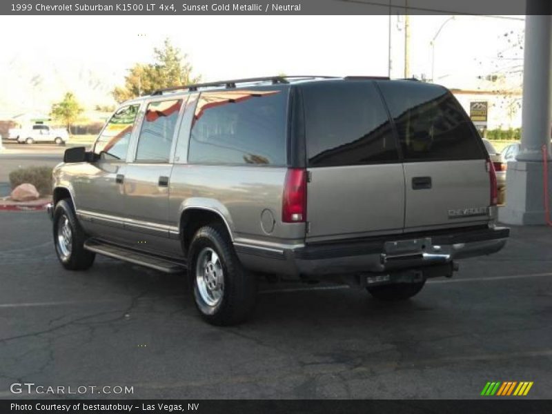 Sunset Gold Metallic / Neutral 1999 Chevrolet Suburban K1500 LT 4x4