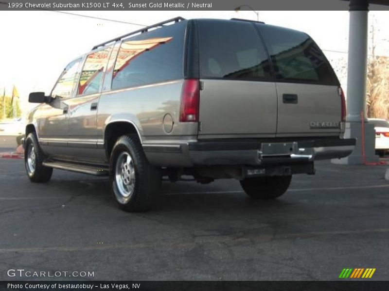 Sunset Gold Metallic / Neutral 1999 Chevrolet Suburban K1500 LT 4x4