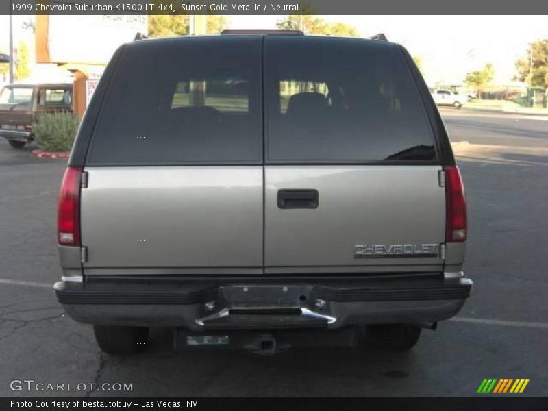 Sunset Gold Metallic / Neutral 1999 Chevrolet Suburban K1500 LT 4x4