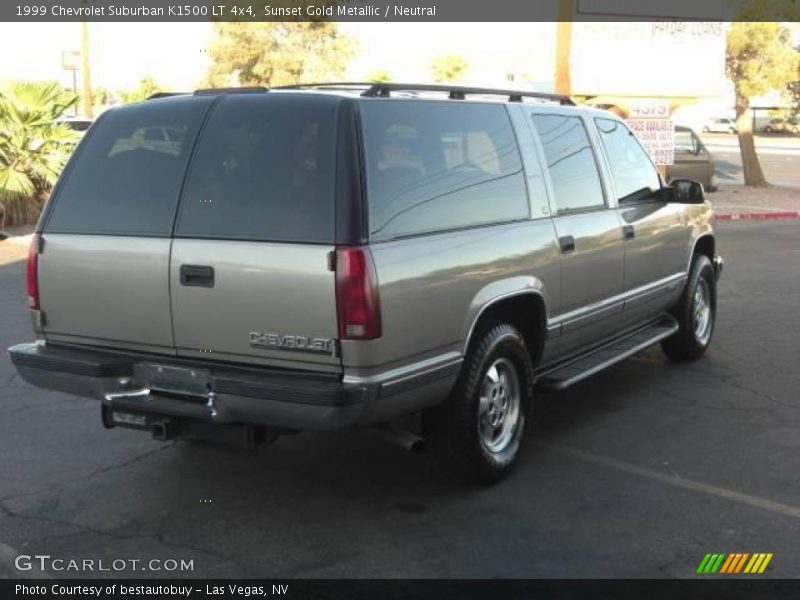 Sunset Gold Metallic / Neutral 1999 Chevrolet Suburban K1500 LT 4x4