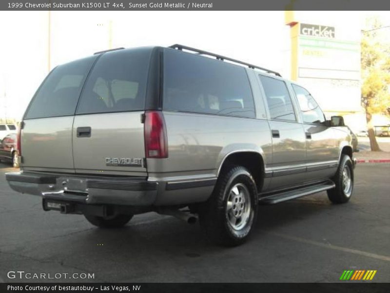 Sunset Gold Metallic / Neutral 1999 Chevrolet Suburban K1500 LT 4x4