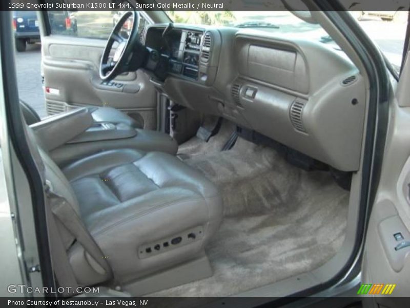 Sunset Gold Metallic / Neutral 1999 Chevrolet Suburban K1500 LT 4x4