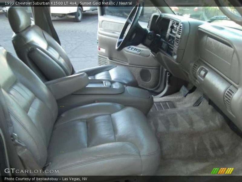 Sunset Gold Metallic / Neutral 1999 Chevrolet Suburban K1500 LT 4x4