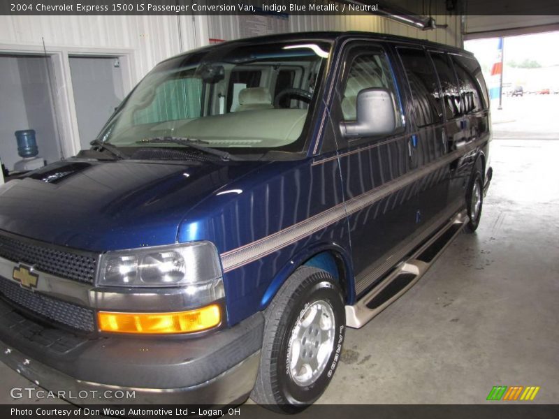 Indigo Blue Metallic / Neutral 2004 Chevrolet Express 1500 LS Passenger Conversion Van