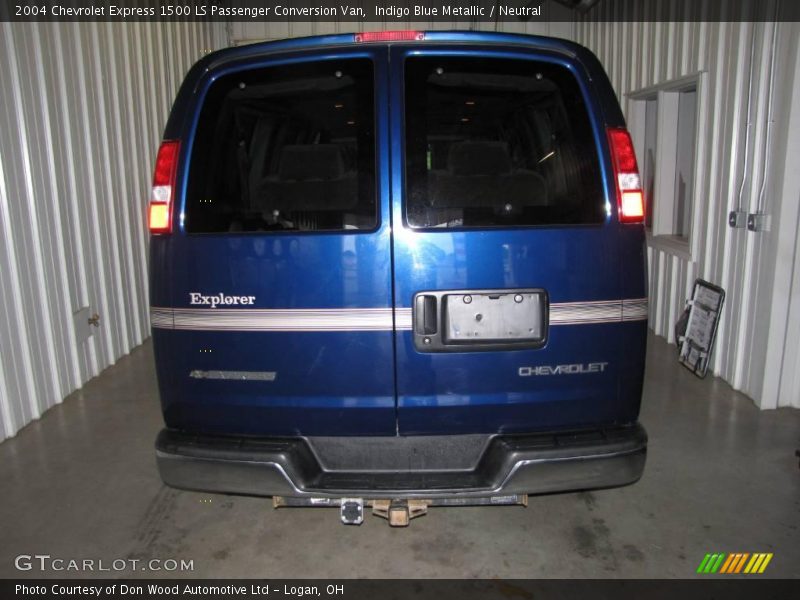 Indigo Blue Metallic / Neutral 2004 Chevrolet Express 1500 LS Passenger Conversion Van