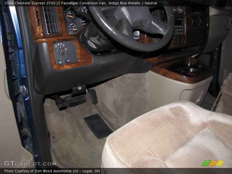 Indigo Blue Metallic / Neutral 2004 Chevrolet Express 1500 LS Passenger Conversion Van