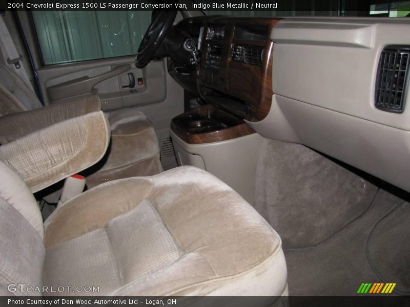Indigo Blue Metallic / Neutral 2004 Chevrolet Express 1500 LS Passenger Conversion Van