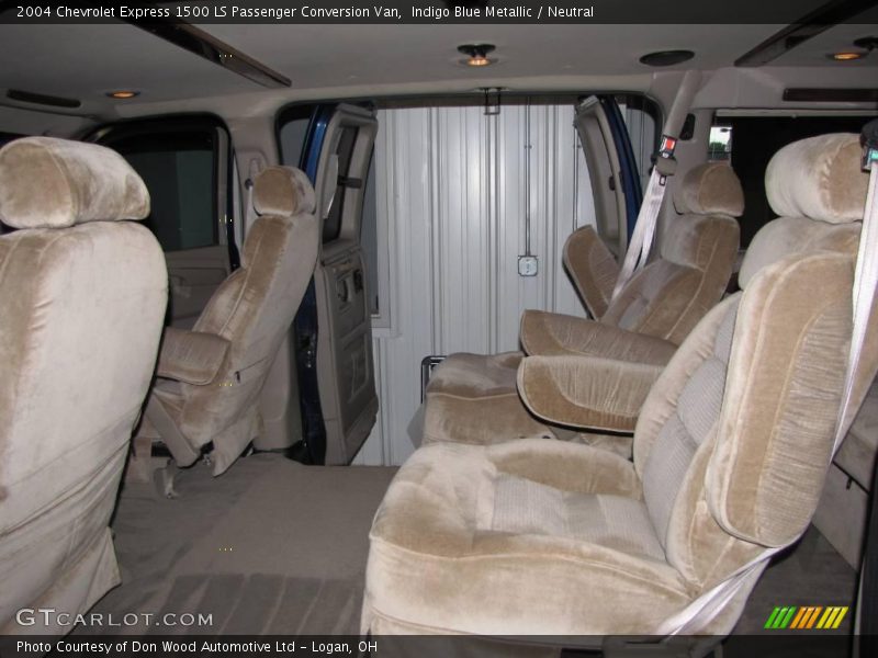 Indigo Blue Metallic / Neutral 2004 Chevrolet Express 1500 LS Passenger Conversion Van