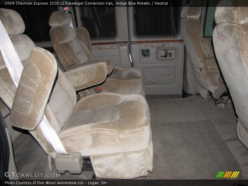 Indigo Blue Metallic / Neutral 2004 Chevrolet Express 1500 LS Passenger Conversion Van