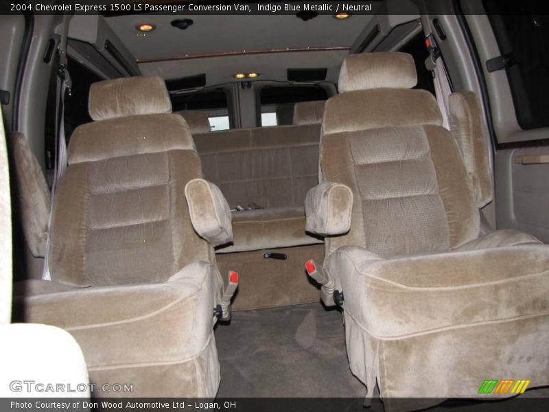 Indigo Blue Metallic / Neutral 2004 Chevrolet Express 1500 LS Passenger Conversion Van