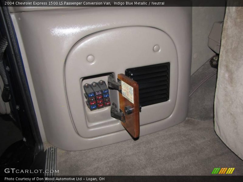 Indigo Blue Metallic / Neutral 2004 Chevrolet Express 1500 LS Passenger Conversion Van