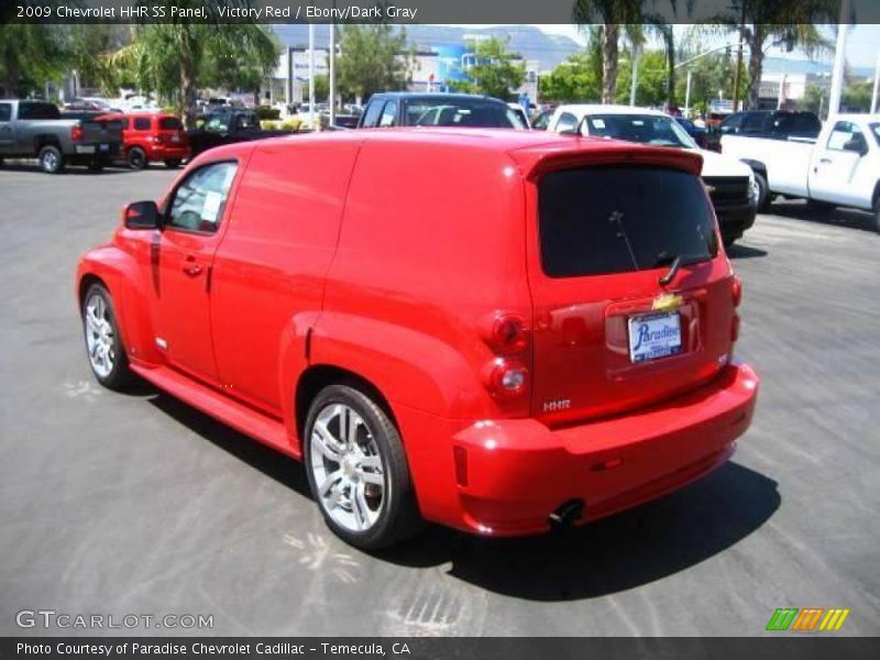 Victory Red / Ebony/Dark Gray 2009 Chevrolet HHR SS Panel