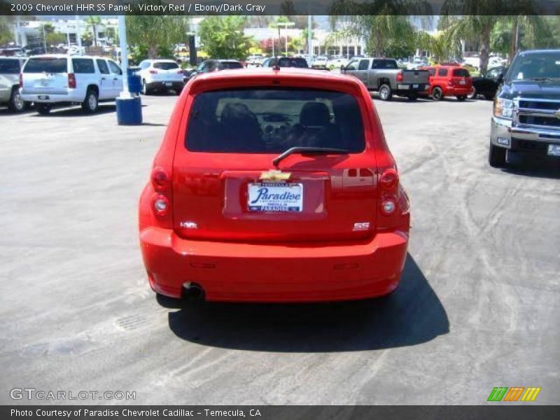 Victory Red / Ebony/Dark Gray 2009 Chevrolet HHR SS Panel
