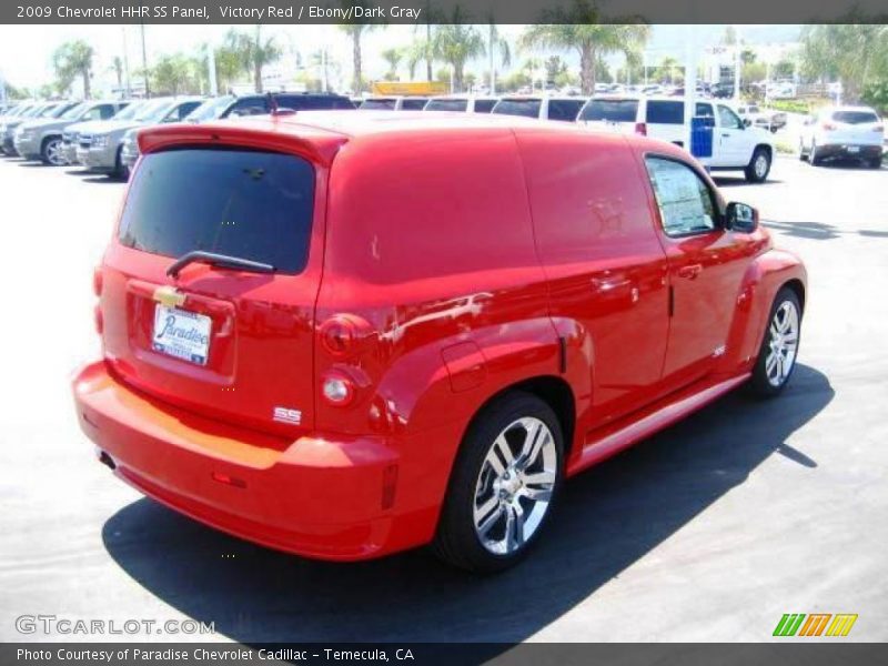 Victory Red / Ebony/Dark Gray 2009 Chevrolet HHR SS Panel