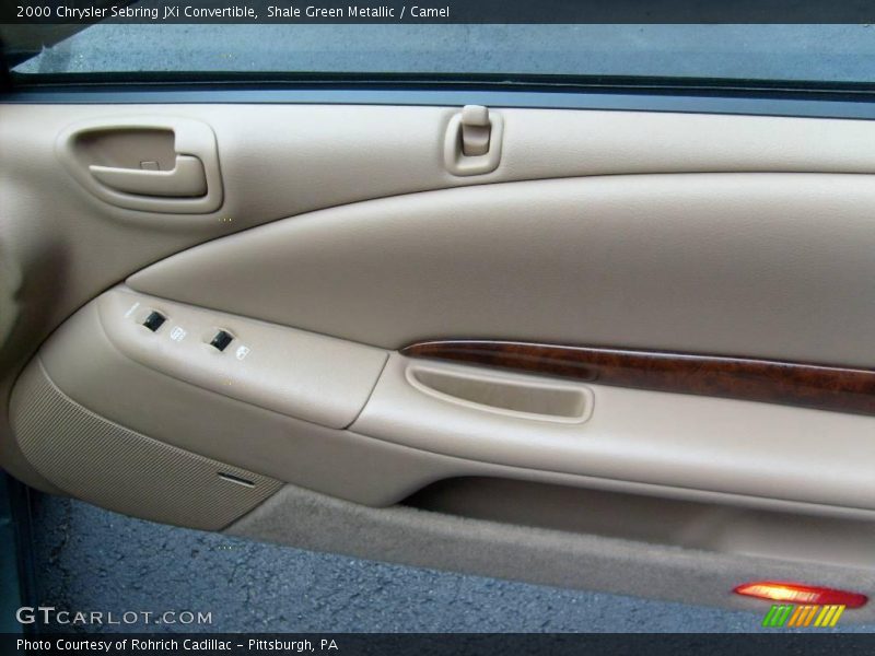 Shale Green Metallic / Camel 2000 Chrysler Sebring JXi Convertible