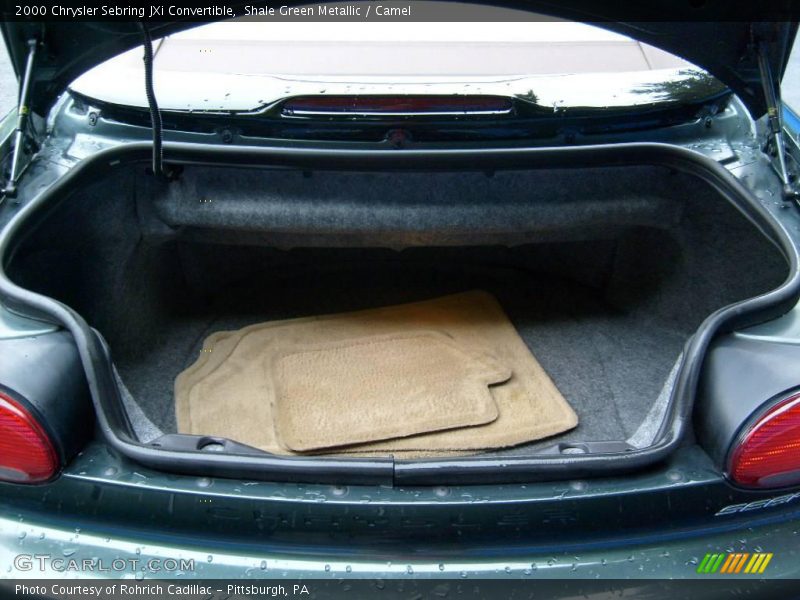 Shale Green Metallic / Camel 2000 Chrysler Sebring JXi Convertible