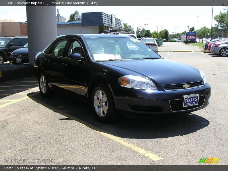 Imperial Blue Metallic / Gray 2008 Chevrolet Impala LT