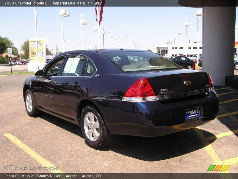 Imperial Blue Metallic / Gray 2008 Chevrolet Impala LT