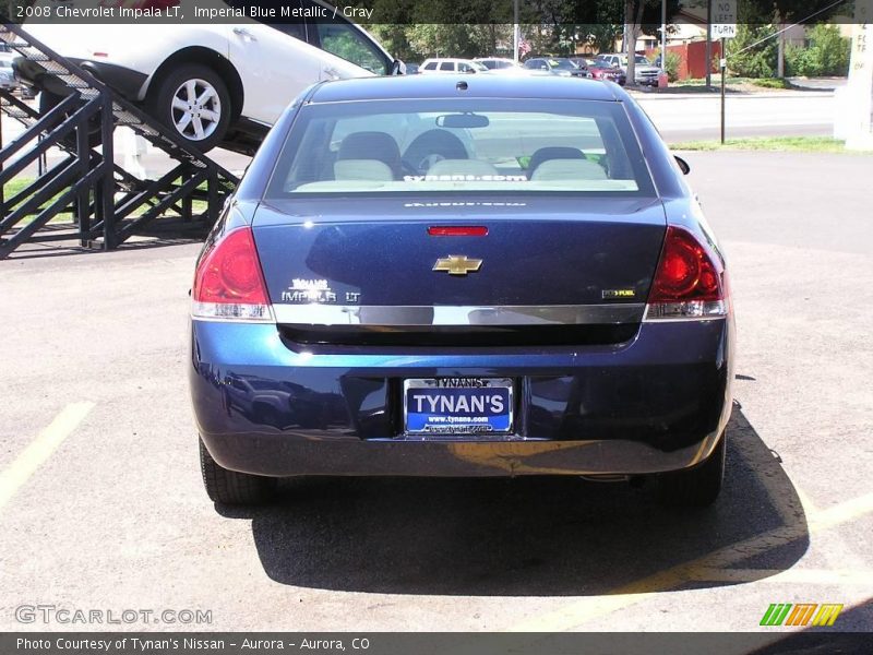 Imperial Blue Metallic / Gray 2008 Chevrolet Impala LT