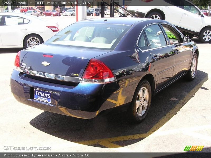 Imperial Blue Metallic / Gray 2008 Chevrolet Impala LT