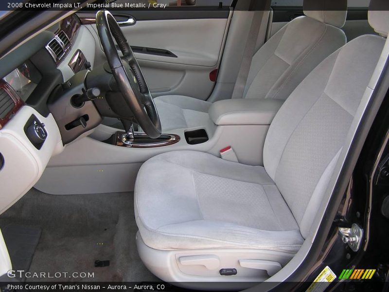 Imperial Blue Metallic / Gray 2008 Chevrolet Impala LT
