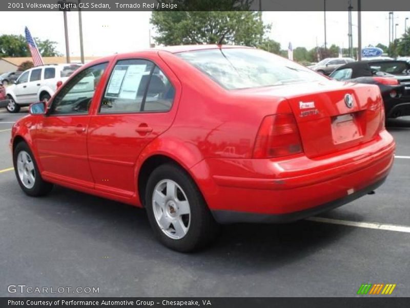 Tornado Red / Beige 2001 Volkswagen Jetta GLS Sedan