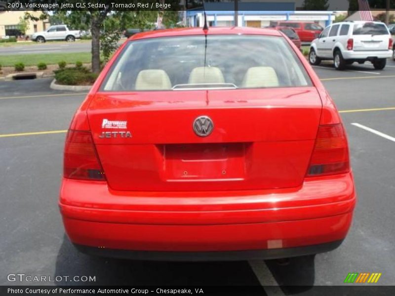 Tornado Red / Beige 2001 Volkswagen Jetta GLS Sedan
