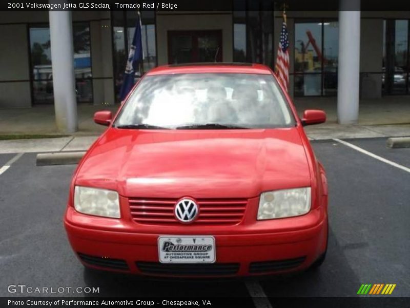 Tornado Red / Beige 2001 Volkswagen Jetta GLS Sedan