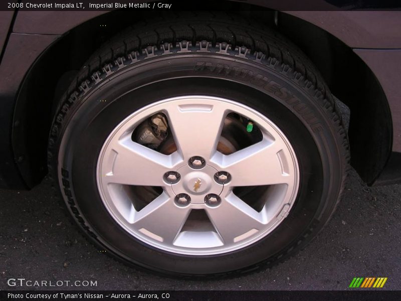 Imperial Blue Metallic / Gray 2008 Chevrolet Impala LT