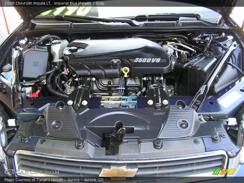 Imperial Blue Metallic / Gray 2008 Chevrolet Impala LT