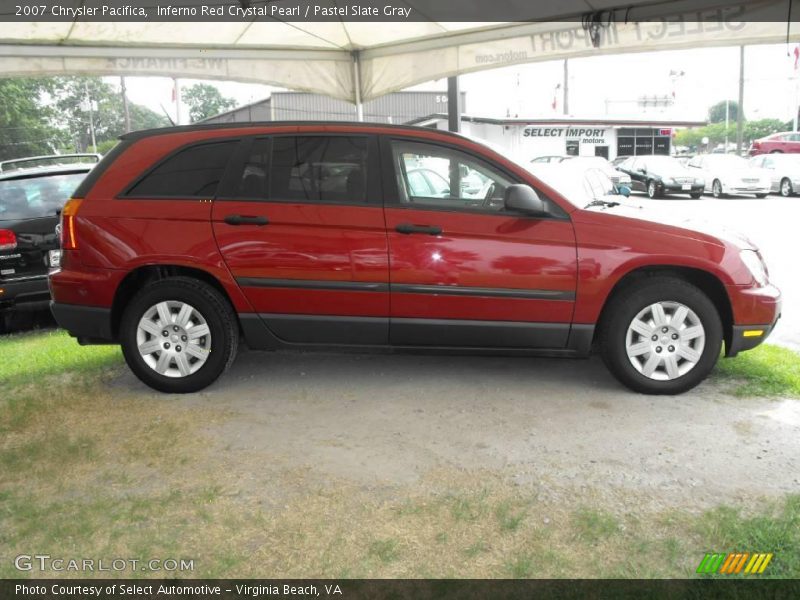 Inferno Red Crystal Pearl / Pastel Slate Gray 2007 Chrysler Pacifica