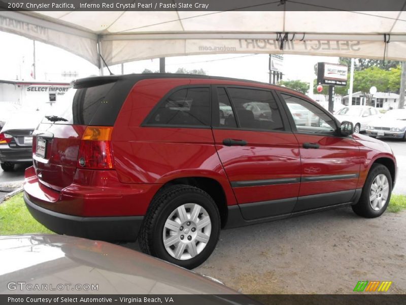 Inferno Red Crystal Pearl / Pastel Slate Gray 2007 Chrysler Pacifica