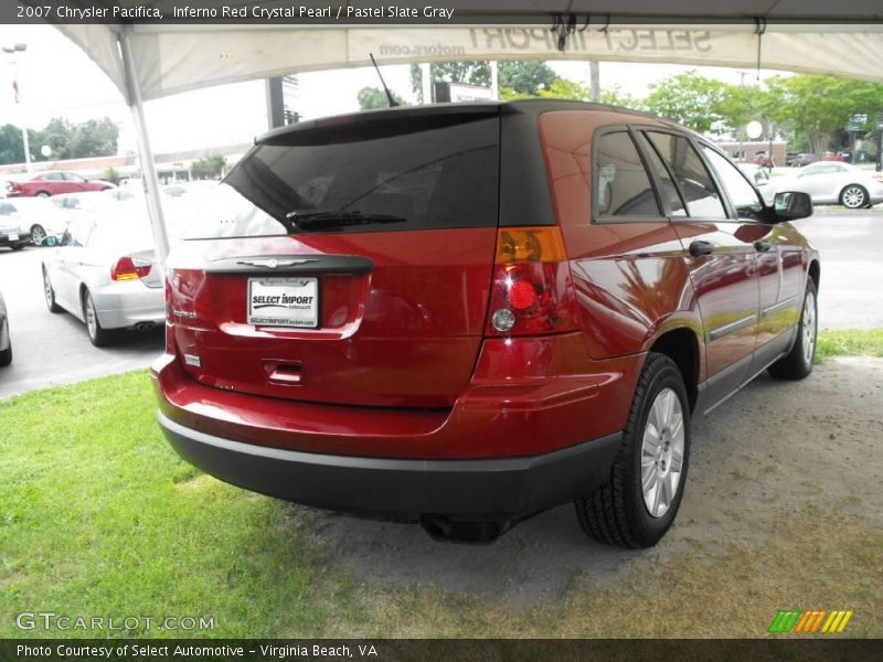Inferno Red Crystal Pearl / Pastel Slate Gray 2007 Chrysler Pacifica