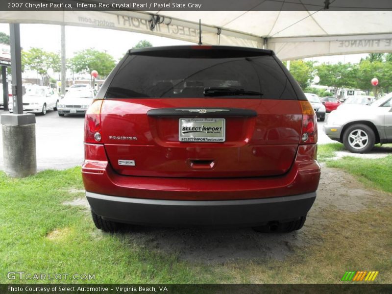 Inferno Red Crystal Pearl / Pastel Slate Gray 2007 Chrysler Pacifica