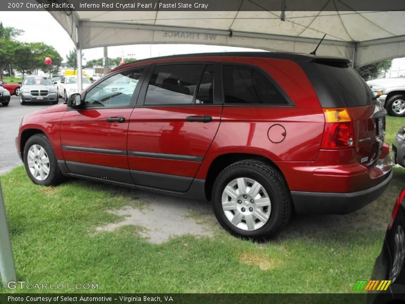Inferno Red Crystal Pearl / Pastel Slate Gray 2007 Chrysler Pacifica