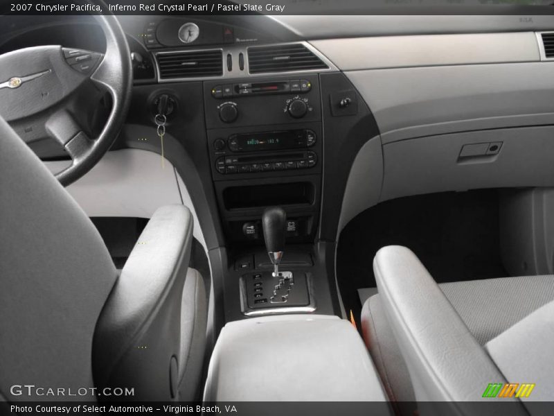 Inferno Red Crystal Pearl / Pastel Slate Gray 2007 Chrysler Pacifica