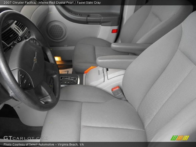 Inferno Red Crystal Pearl / Pastel Slate Gray 2007 Chrysler Pacifica