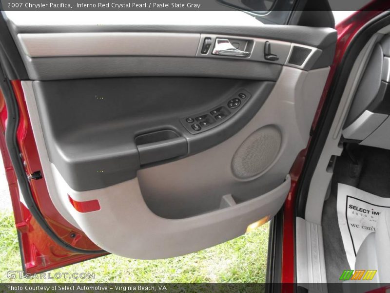 Inferno Red Crystal Pearl / Pastel Slate Gray 2007 Chrysler Pacifica