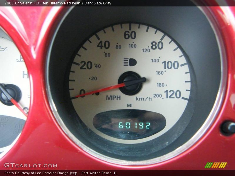 Inferno Red Pearl / Dark Slate Gray 2003 Chrysler PT Cruiser