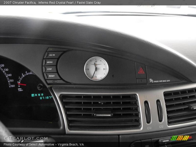 Inferno Red Crystal Pearl / Pastel Slate Gray 2007 Chrysler Pacifica