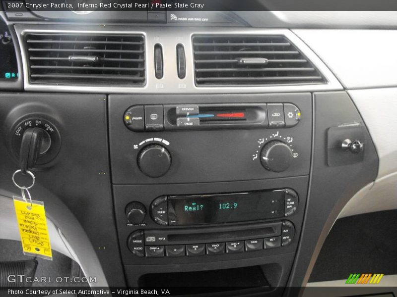 Inferno Red Crystal Pearl / Pastel Slate Gray 2007 Chrysler Pacifica