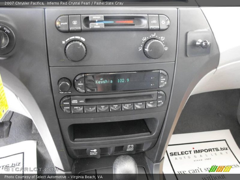 Inferno Red Crystal Pearl / Pastel Slate Gray 2007 Chrysler Pacifica