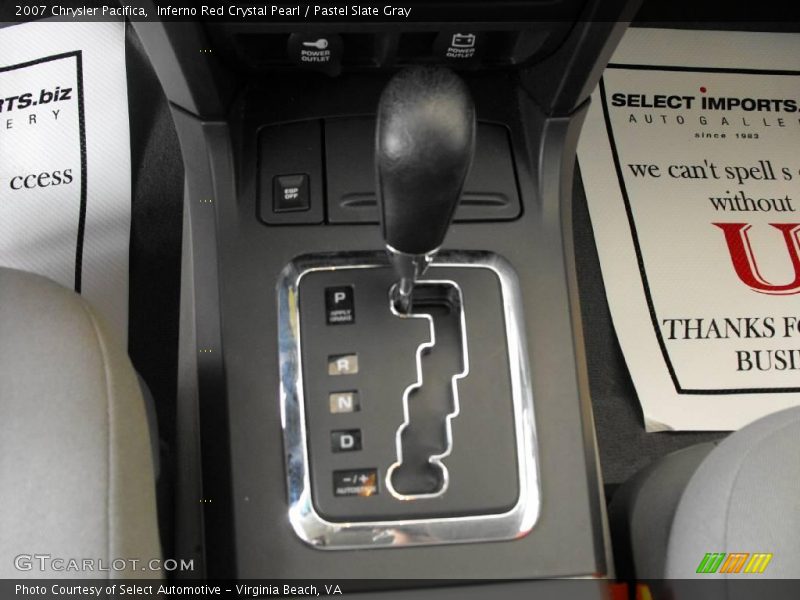 Inferno Red Crystal Pearl / Pastel Slate Gray 2007 Chrysler Pacifica