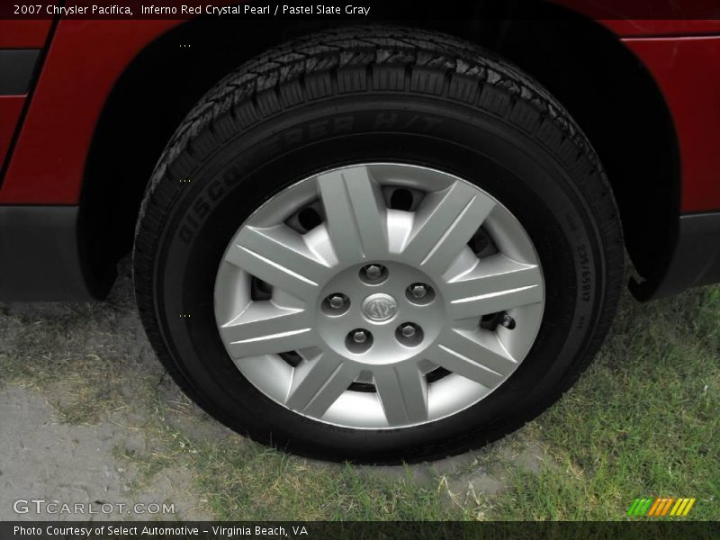 Inferno Red Crystal Pearl / Pastel Slate Gray 2007 Chrysler Pacifica