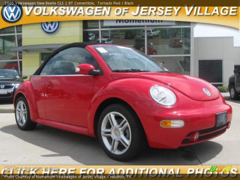 Tornado Red / Black 2005 Volkswagen New Beetle GLS 1.8T Convertible