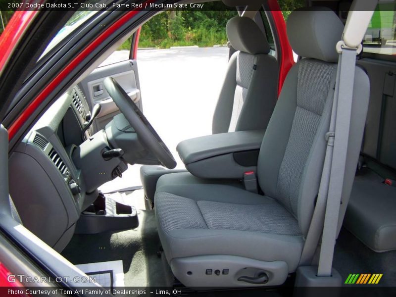Flame Red / Medium Slate Gray 2007 Dodge Dakota SLT Club Cab